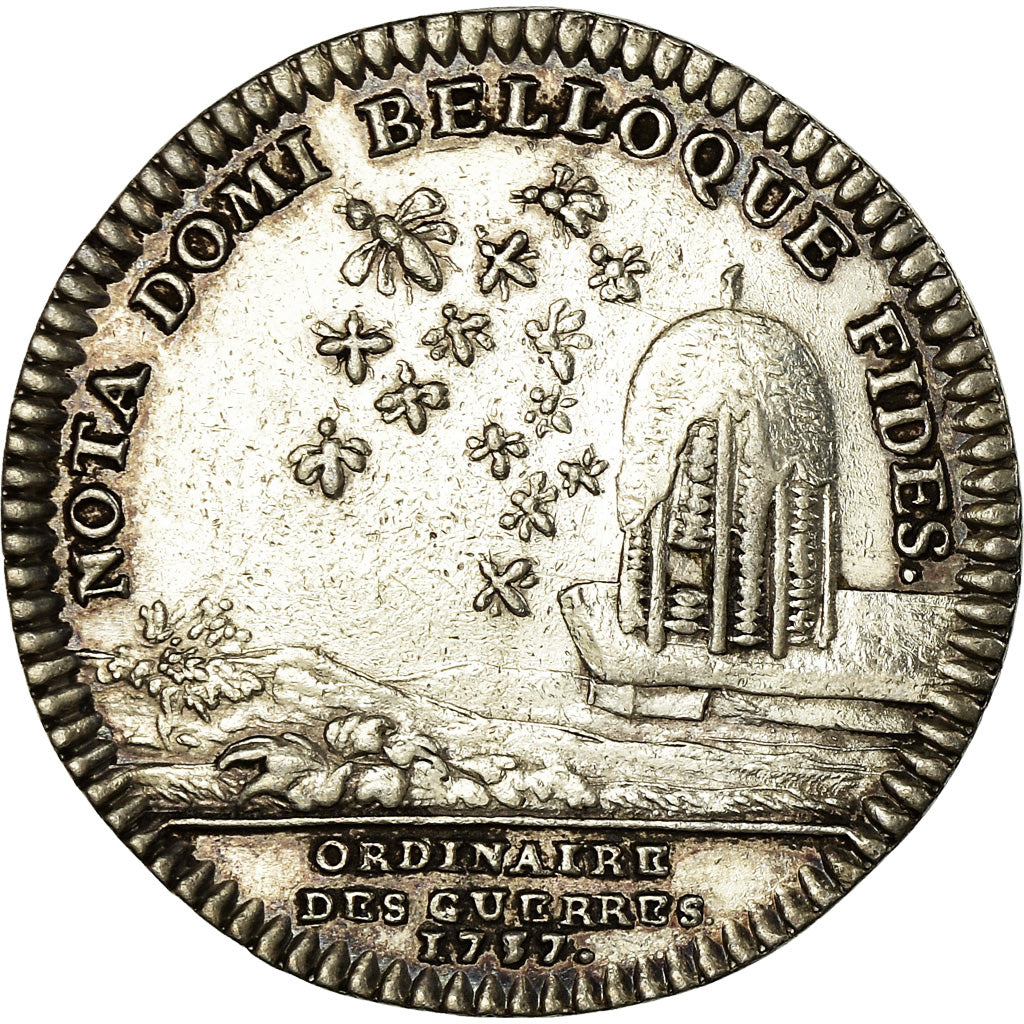 Frankreich, Token, Louis XV, Ordinaire des Guerres, History, 1737, SS+, Silber