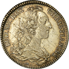 France, Token, Louis XV, Trésor Royal, History, 1743, EF(40-45), Silver