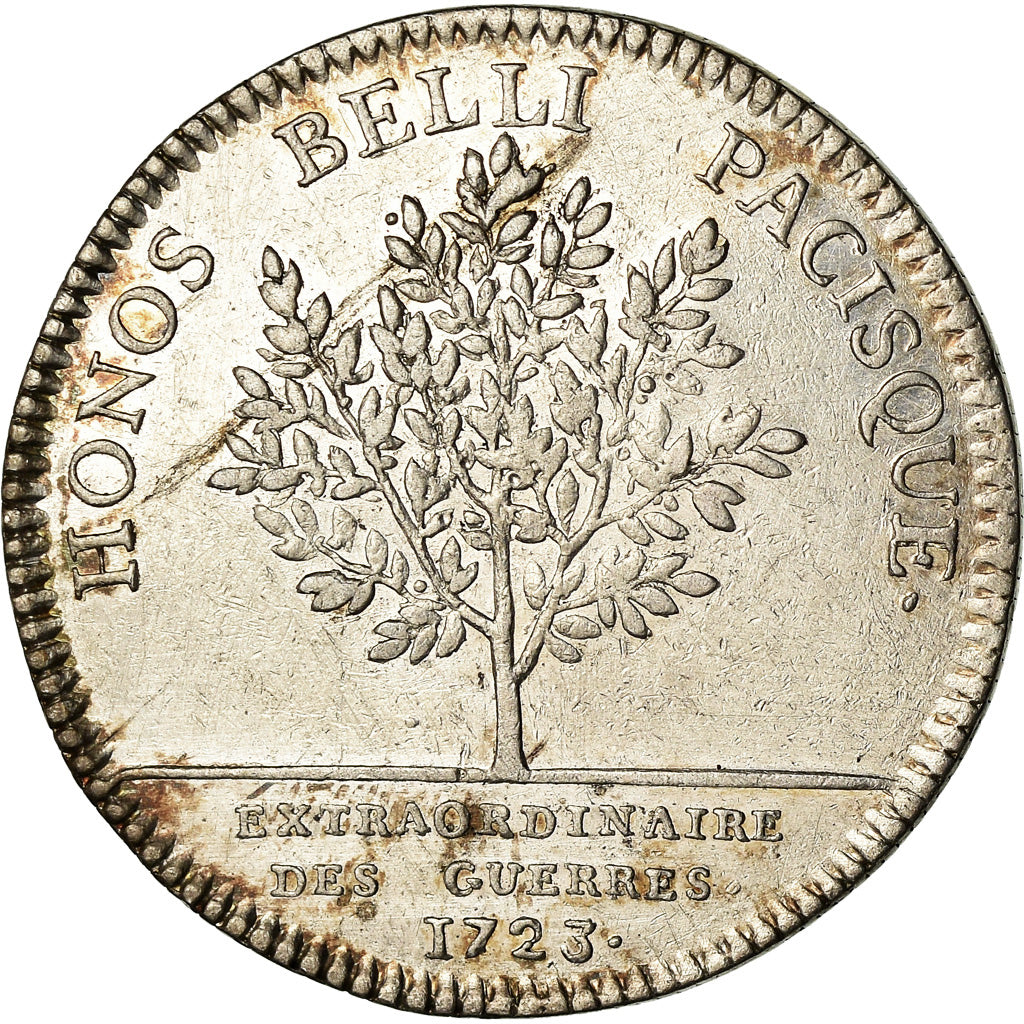 France, Token, Louis XV, Extraordinaire des Guerres, History, 1723, AU(50-53)