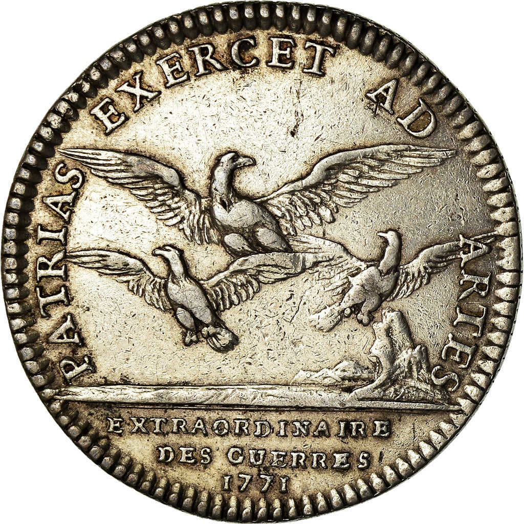 France, Token, Louis XV, Extraordinaire des Guerres, History, 1771, AU(55-58)