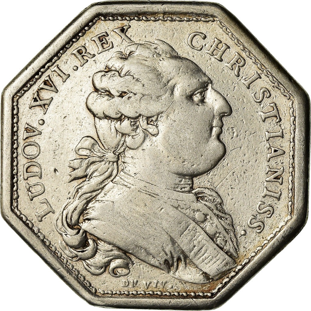 France, Token, Louis XVI, Trésor Royal, History, EF(40-45), Silver