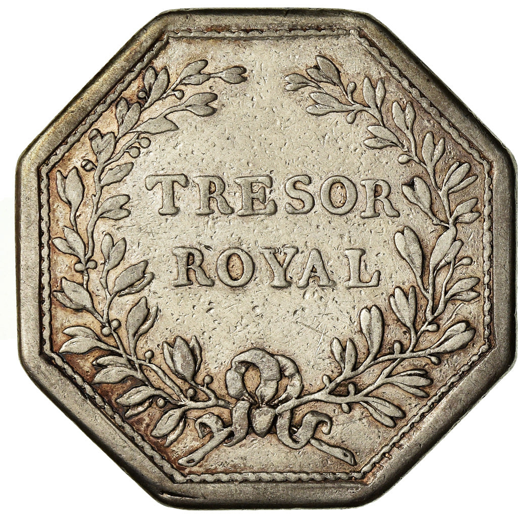 France, Token, Louis XVI, Trésor Royal, History, EF(40-45), Silver