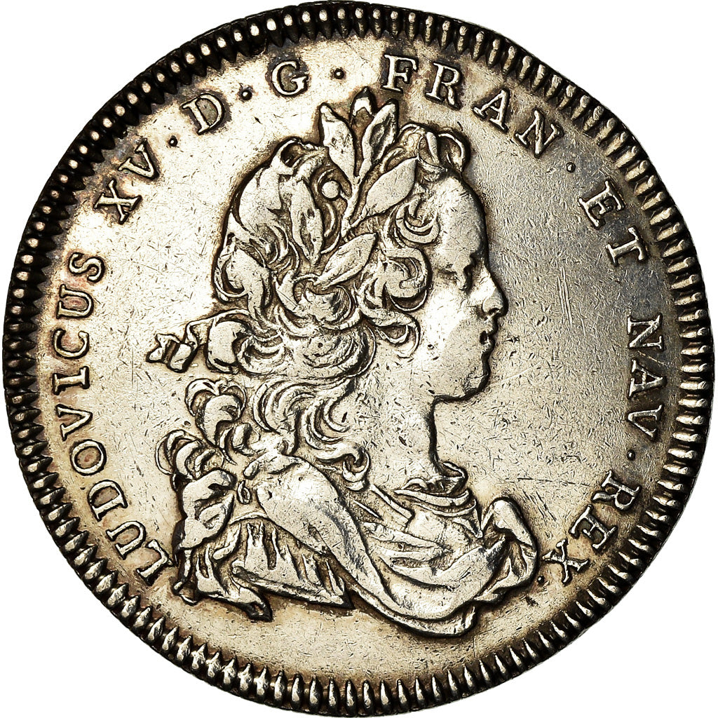 France, Jeton, Louis XV, Secrétaires du Roi, History, 1715, TTB+, Argent