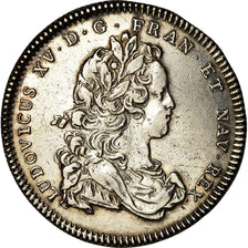 France, Jeton, Louis XV, Secrétaires du Roi, History, 1715, TTB+, Argent