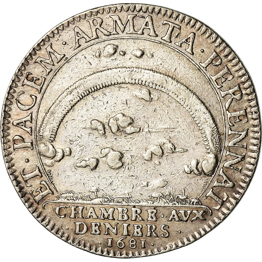 France, Token, Louis XIV, Chambre aux Deniers, History, 1681, EF(40-45), Silver