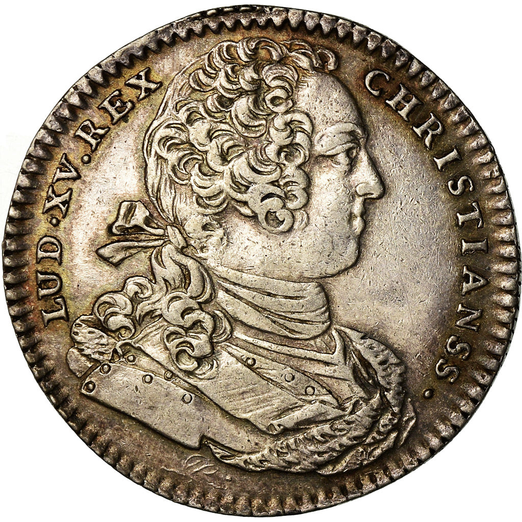 France, Token, Louis XV, Artillerie, History, 1734, AU(50-53), Silver