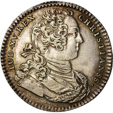 France, Token, Louis XV, Artillerie, History, 1734, AU(50-53), Silver