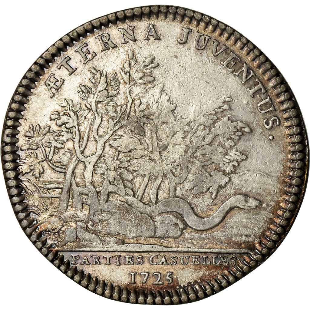 France, Jeton, Louis XV, Parties et Revenus Casuels, History, 1725, TTB, Argent