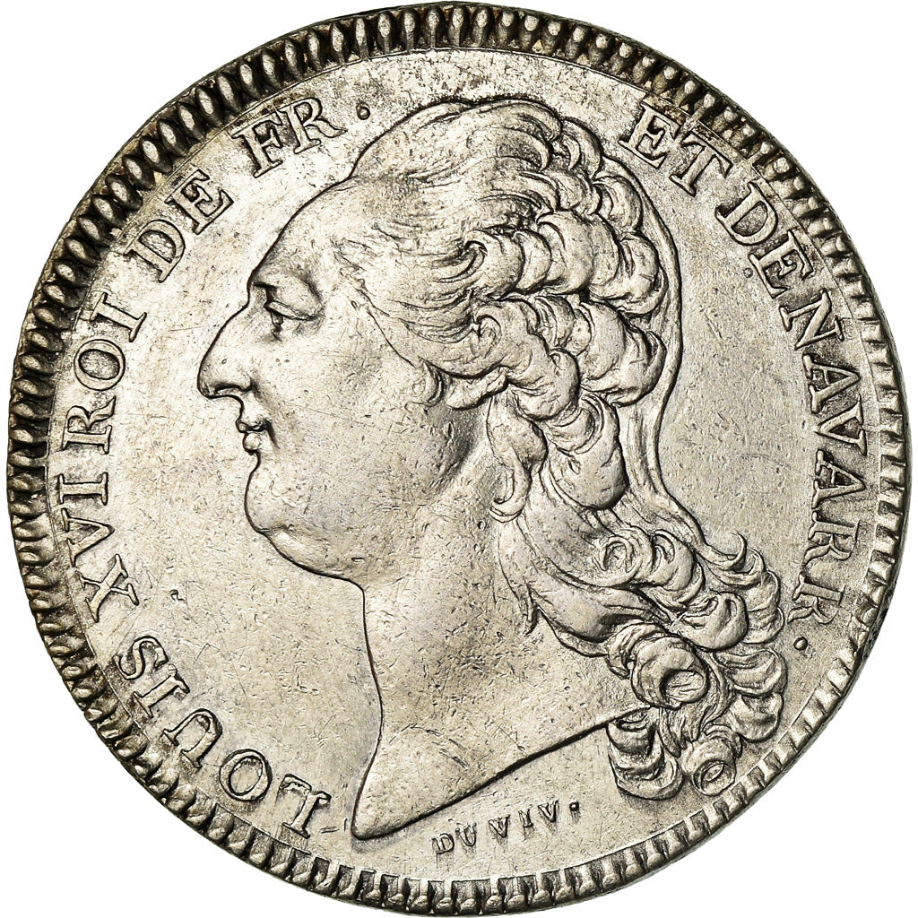 Francja, Token, Ludwik XVI, Académie Française, Historia, Undated, Duvivier