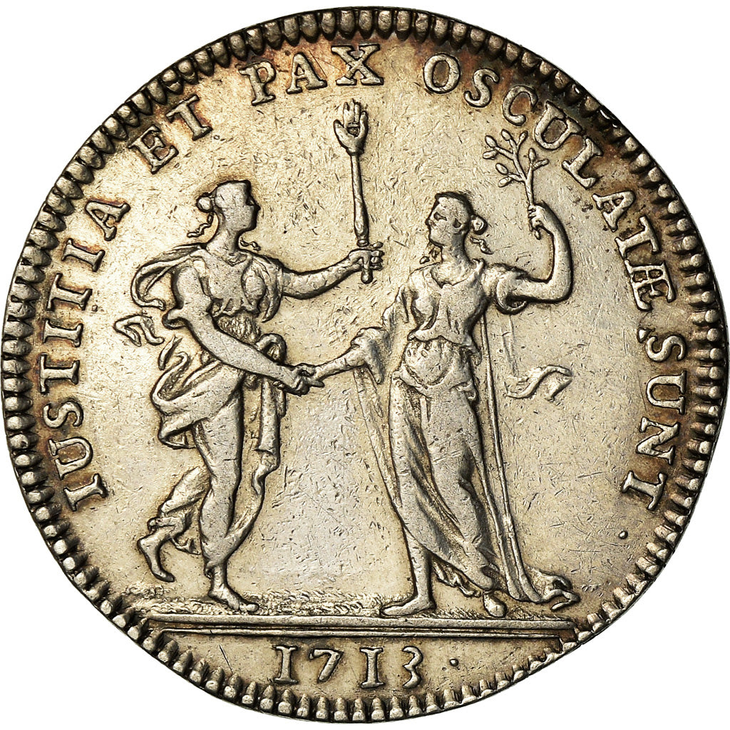 France, Token, Louis XIV, Droit, Procureur de la Cour, History, 1713, EF(40-45)