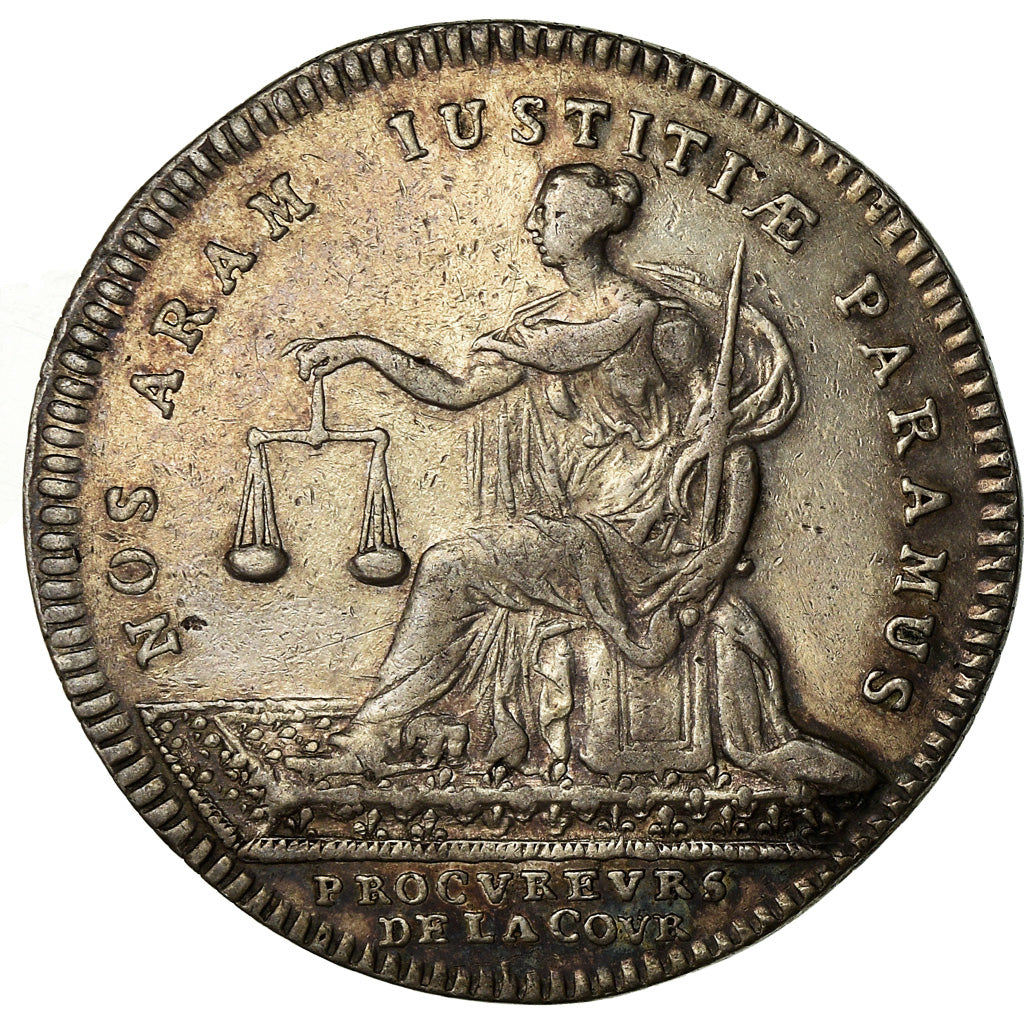 France, Token, Louis XIV, Droit, Procureur de la Cour, History, 1713, EF(40-45)