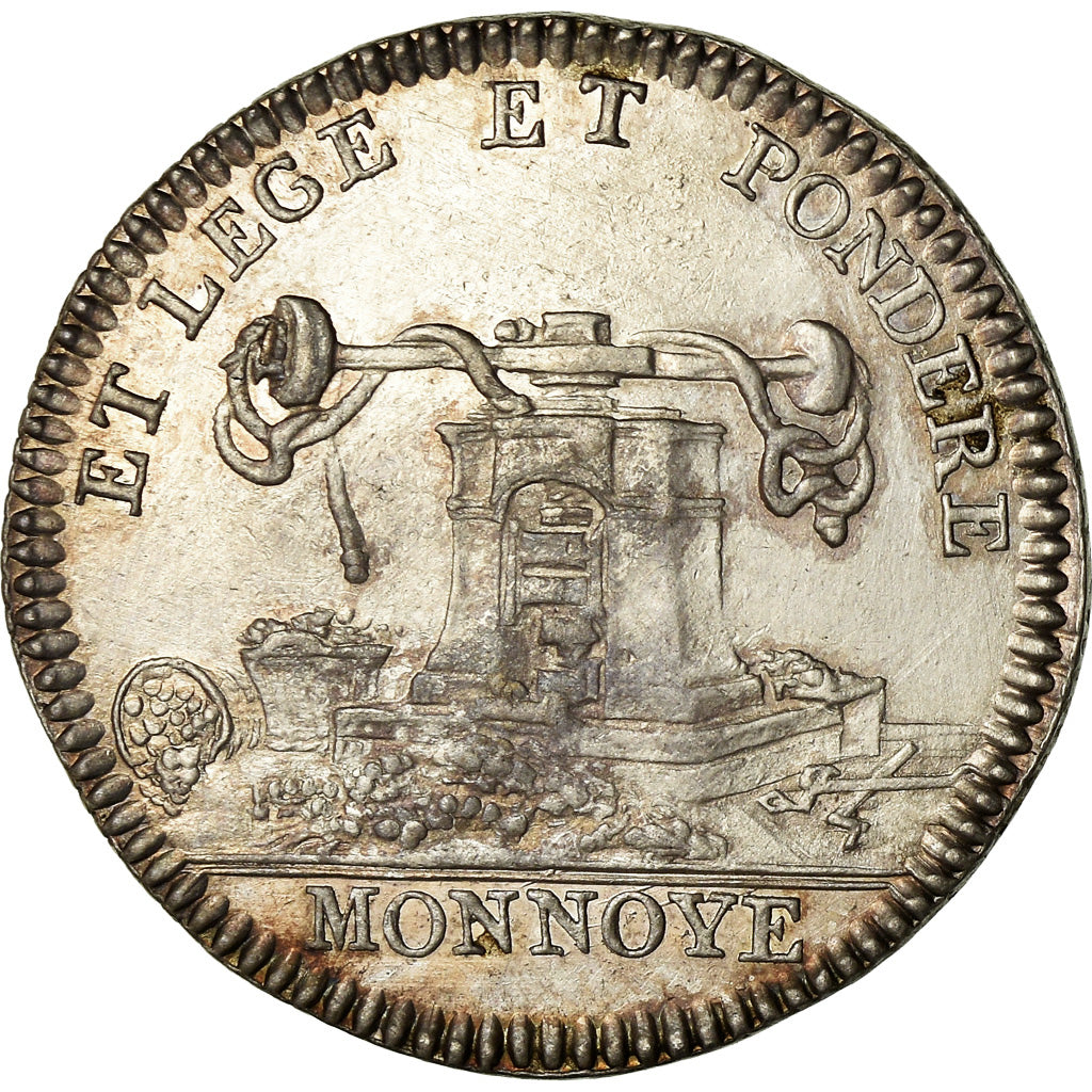 France, Token, Louis XVI, Cour des Monnaies de Paris, MS(60-62), Silver