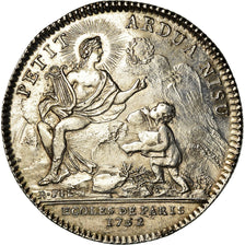 Frankrijk, Token, Louis XV, Université de Paris, 1752, R.Filius, PR, Zilver