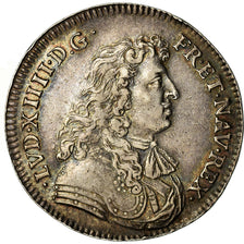France, Token, Louis XIV, Bataille de Seneffe, 1675, AU(50-53), Silver