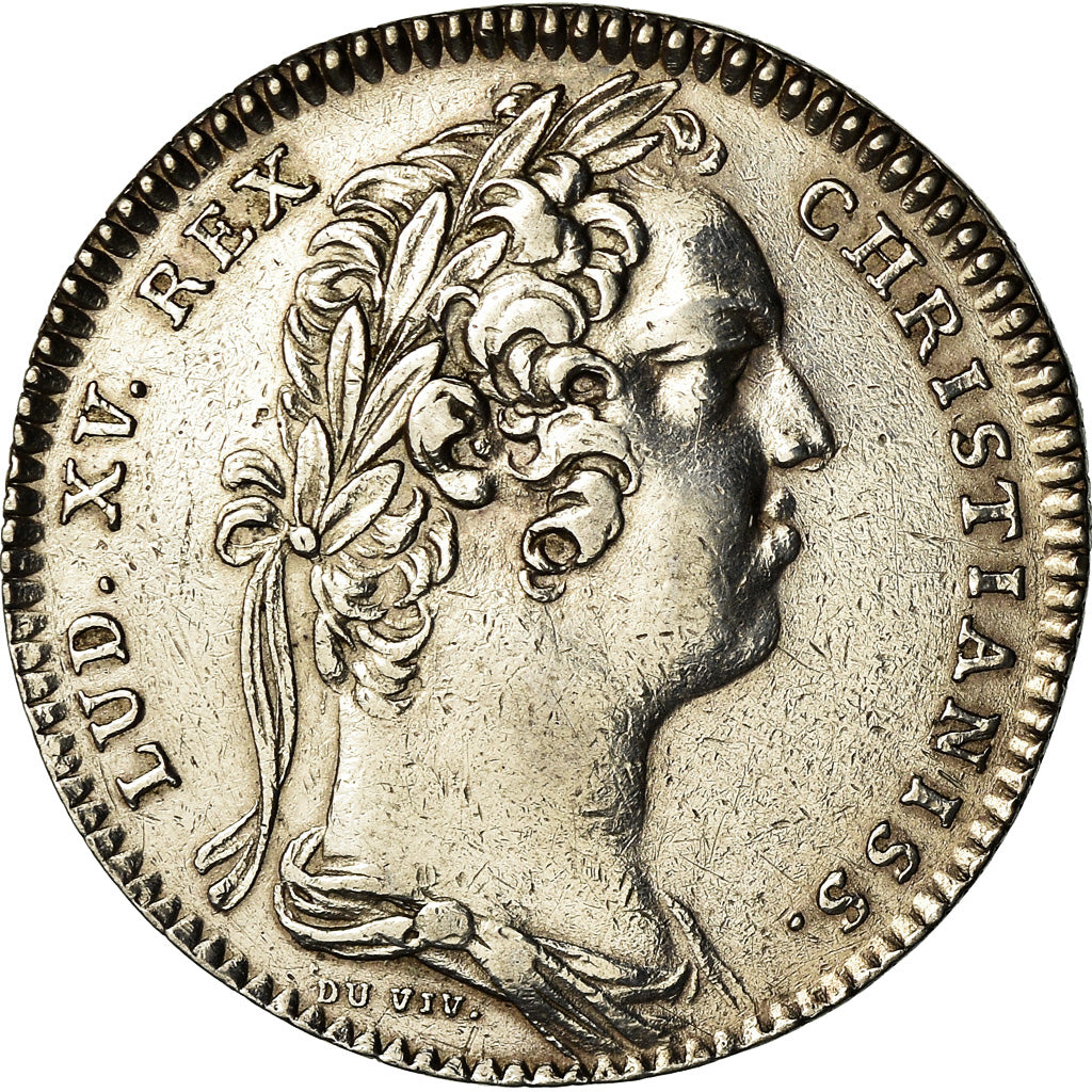 Frankrijk, Token, Louis XV, L'Aurore, Duvivier, ZF, Zilver, Feuardent:13202