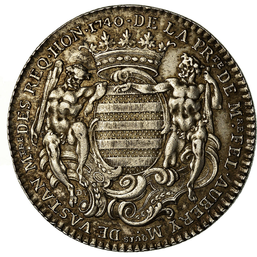 France, Jeton, Louis XV, Ile-de-France, Felix Aubery, Marquis de Vastan