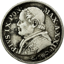 Coin, ITALIAN STATES, PAPAL STATES, Pius IX, 10 Soldi, 50 Centesimi, 1868, Roma