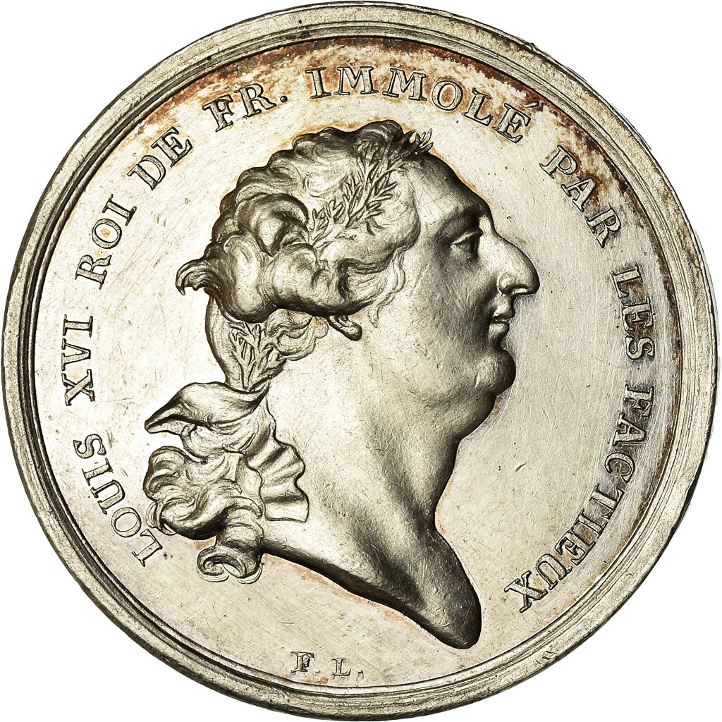 França, Token, Luís XVI, Mort de Louis XVI, Immolé par les Factieux, 1793