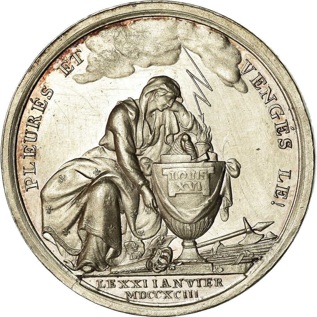 França, Token, Luís XVI, Mort de Louis XVI, Immolé par les Factieux, 1793