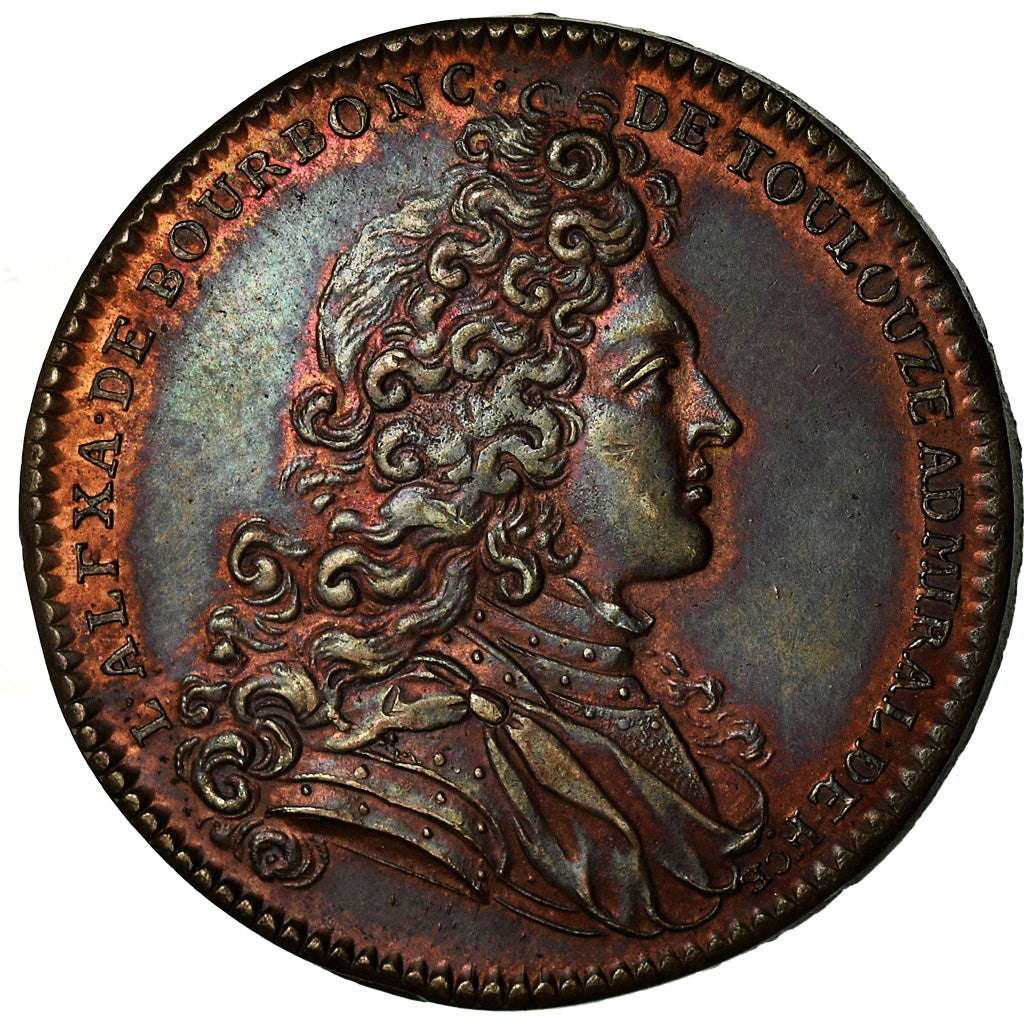 France, Token, Louis XIV, Marine, Louis-Alexandre de Bourbon, Comte de Toulouse