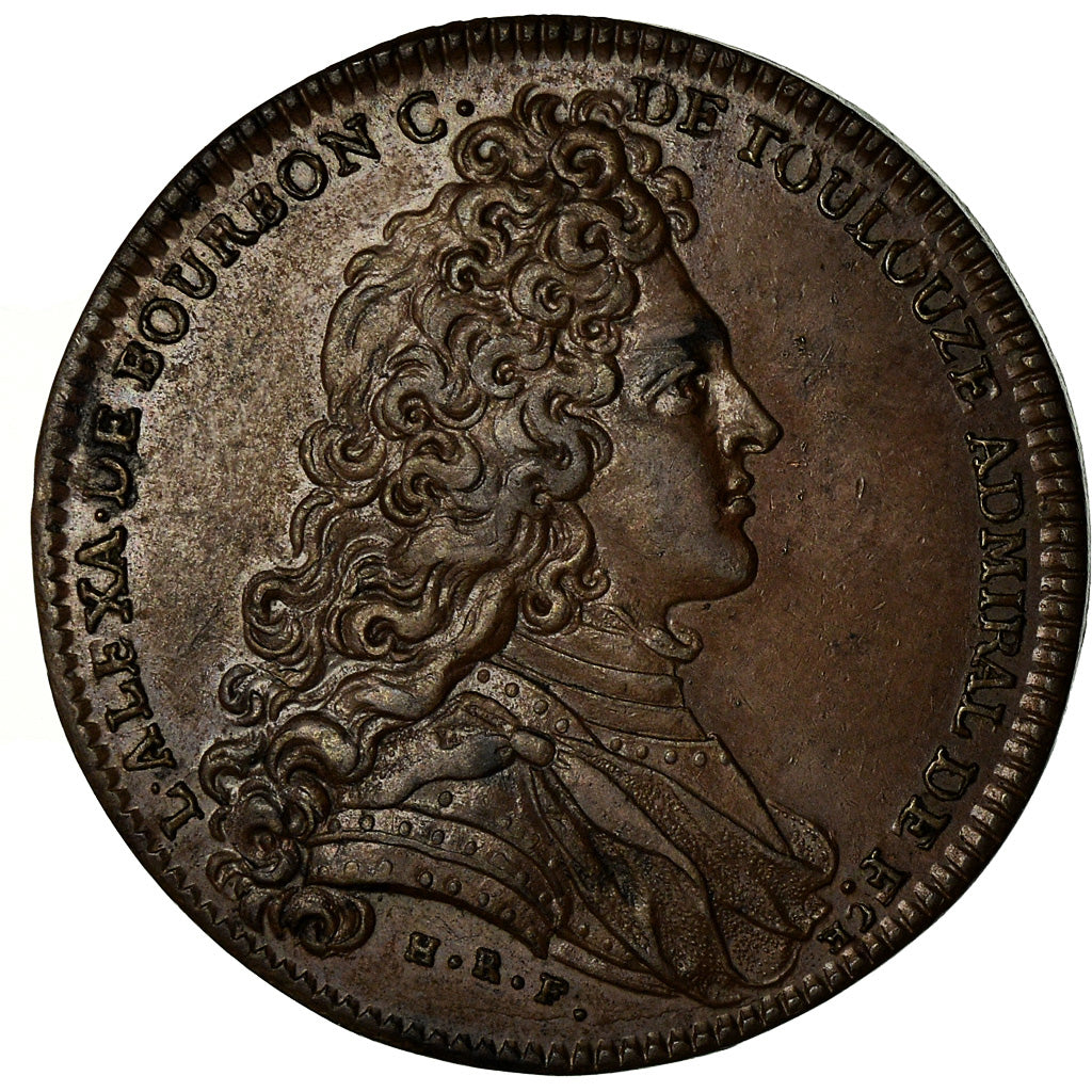 France, Jeton, Louis XV, Louis-Auguste de Bourbon, Duc du Maine, History, TTB+