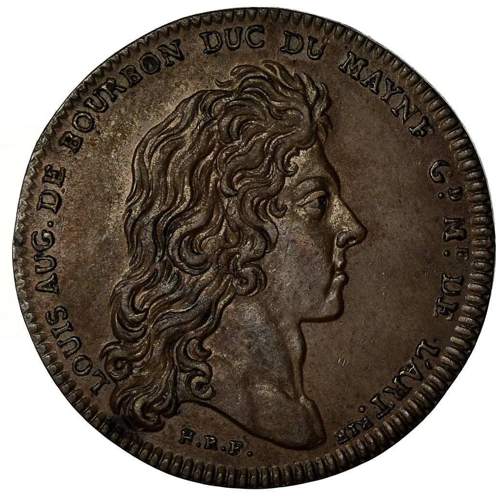 France, Jeton, Louis XV, Louis-Auguste de Bourbon, Duc du Maine, History, TTB+