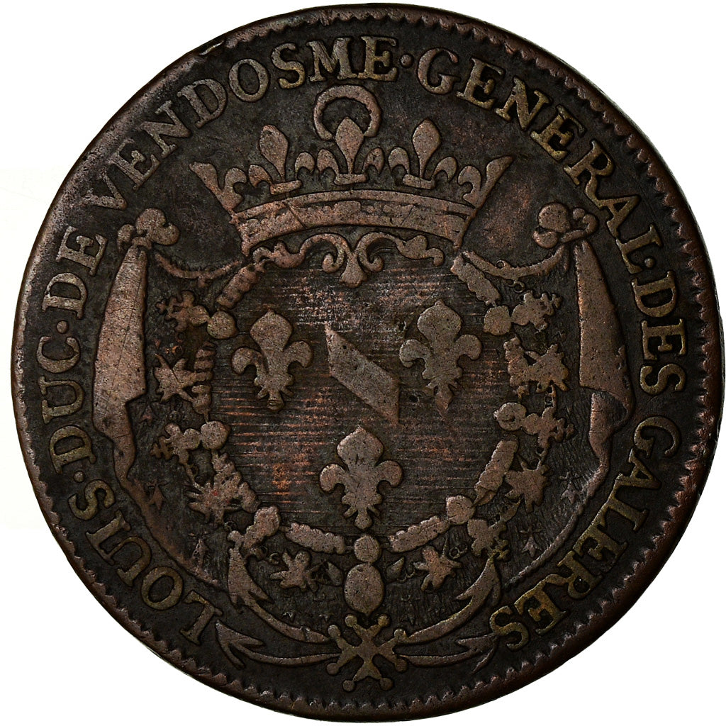 France, Token, Louis XIV, Vendomois, Louis-Joseph de Bourbon, Général des