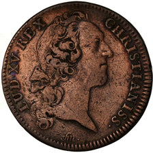France, Jeton, Louis XV, Ordinaire des Guerres, History, 1753, TB+, Cuivre