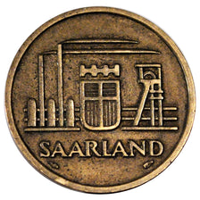 SAARLAND, 50 Franken, 1954, Paris, KM #3, EF(40-45), Aluminum-Bronze, 8.10