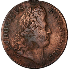 França, Token, Luís XIV, Marine, Galères Royales, História, 1691, VF(20-25)