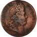 França, Token, Luís XIV, Marine, Galères Royales, História, 1691, VF(20-25)