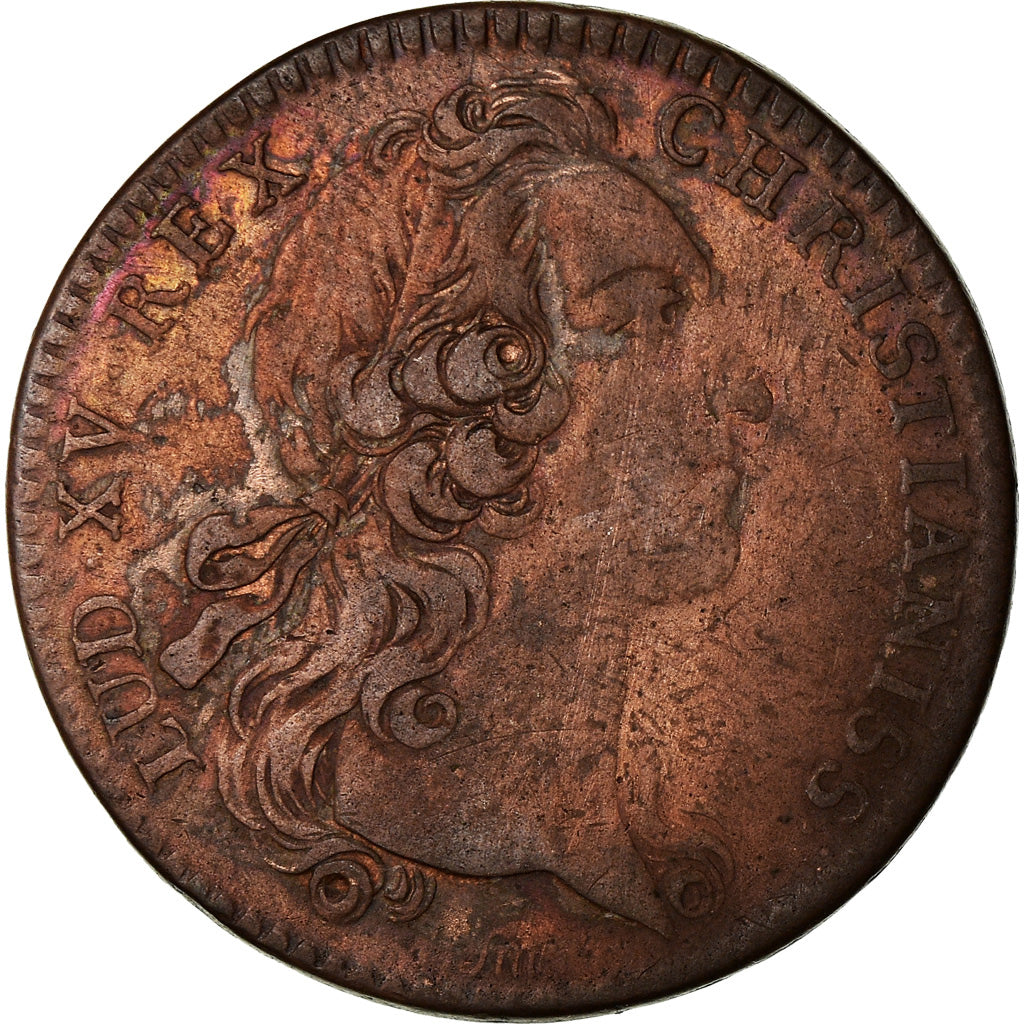 France, Token, Louis XV, Parties et Revenus Casuels, History, 1747, VF(30-35)