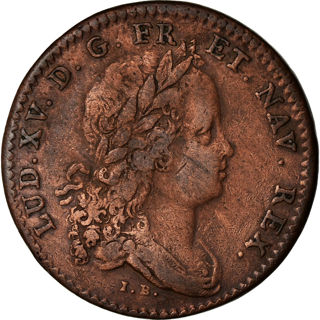 Francia, Token, Louis XV, Marine, Galères Royales, History, 1717, BC+, Cobre