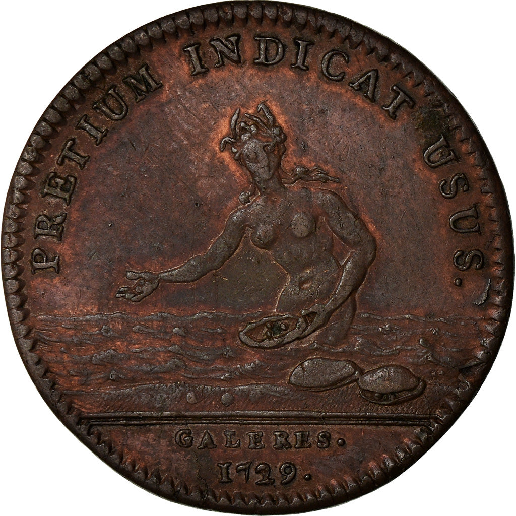 France, Token, Louis XV, Marine, Jean-Philippe d'Orléans, Général des
