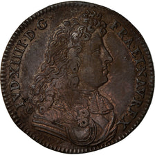 Francia, Token, Louis XIV, Avocats au Conseil du Roi, History, 1673, MB+, Rame
