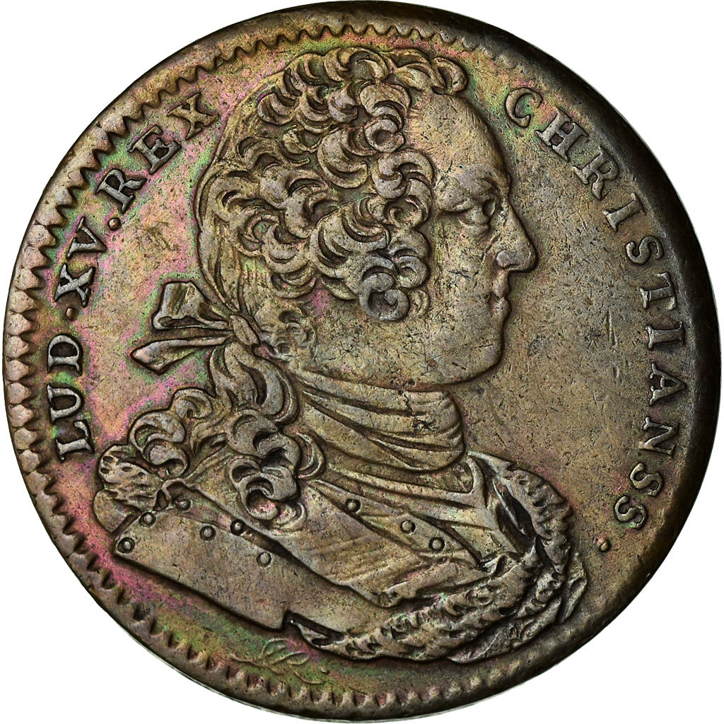 France, Token, Louis XV, Artillerie, History, 1734, VF(30-35), Copper
