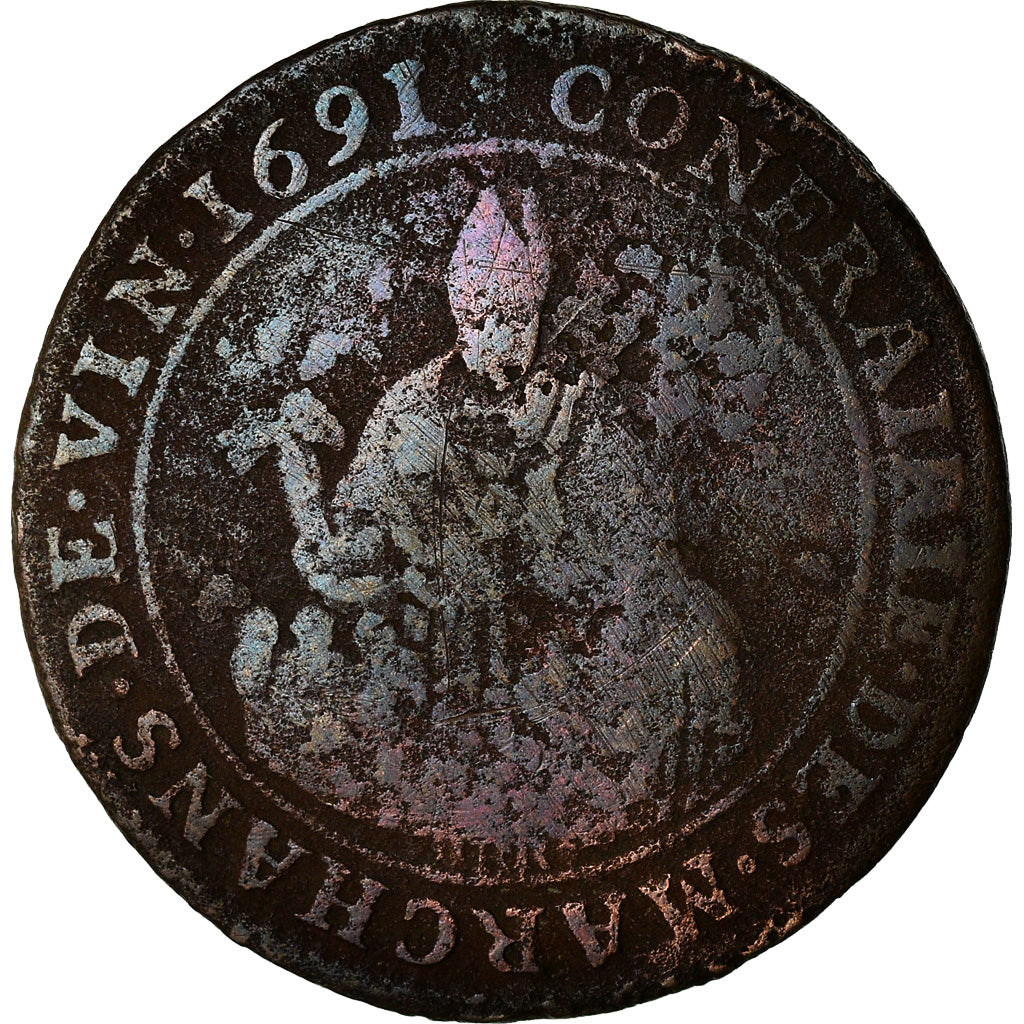 Francia, Token, Louis XIV, Corporations, Marchands de Vins, Taverniers, History