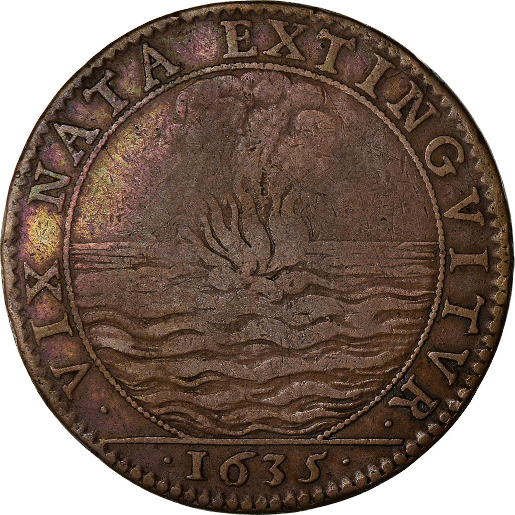 France, Token, Louis XIV, Ecole de Chirurgie, History, 1635, VF(30-35), Copper