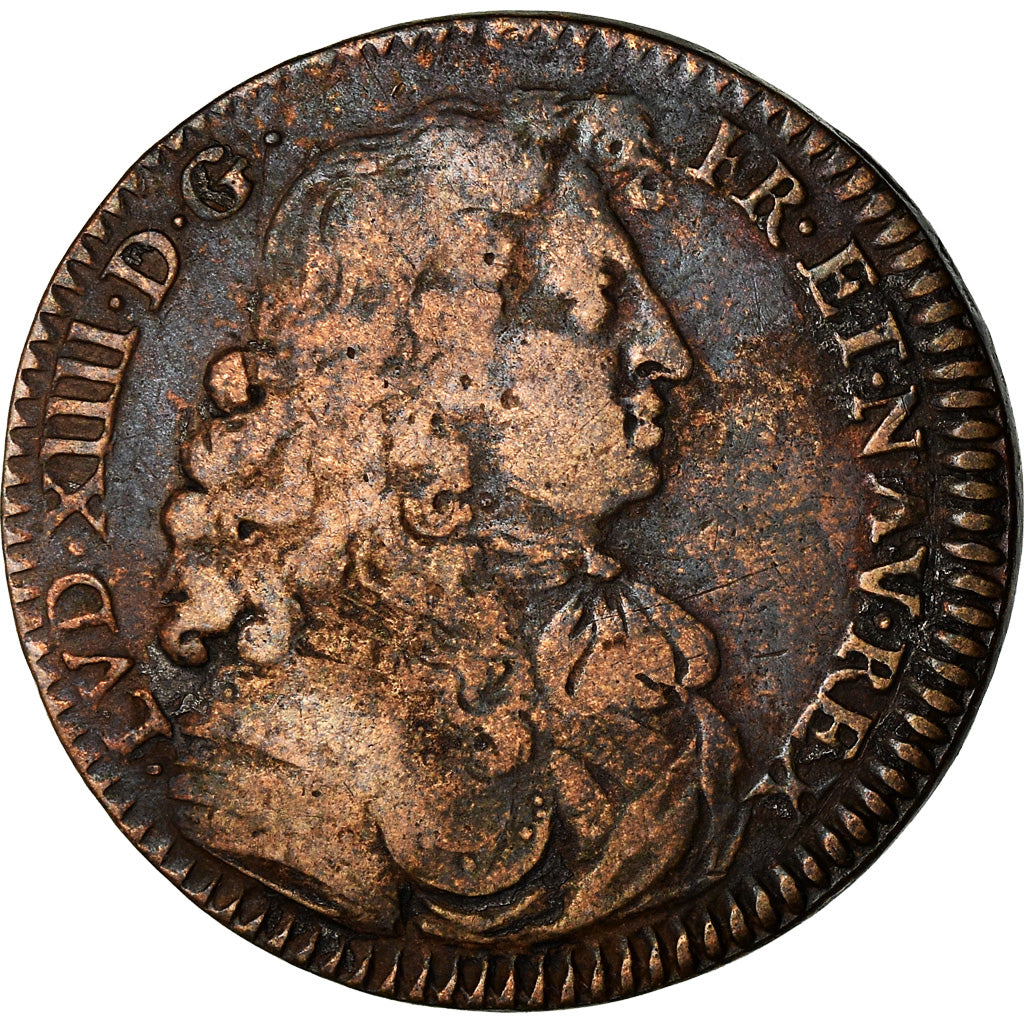 France, Jeton, Louis XIV, Cour des Monnaies de Paris, History, 1670, TB, Cuivre