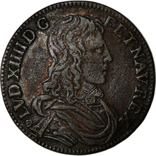 France, Token, Louis XIV, Conseil du Roi, History, VF(30-35), Copper