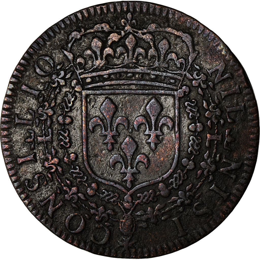France, Token, Louis XIV, Conseil du Roi, History, VF(30-35), Copper