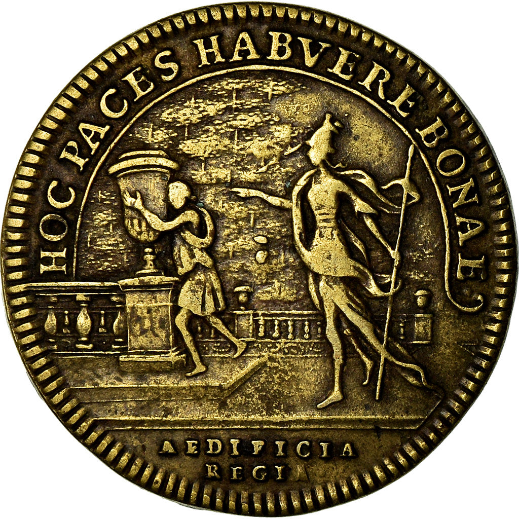 Francia, Token, Louis XIV, Bâtiments du roi, History, BB+, Ottone