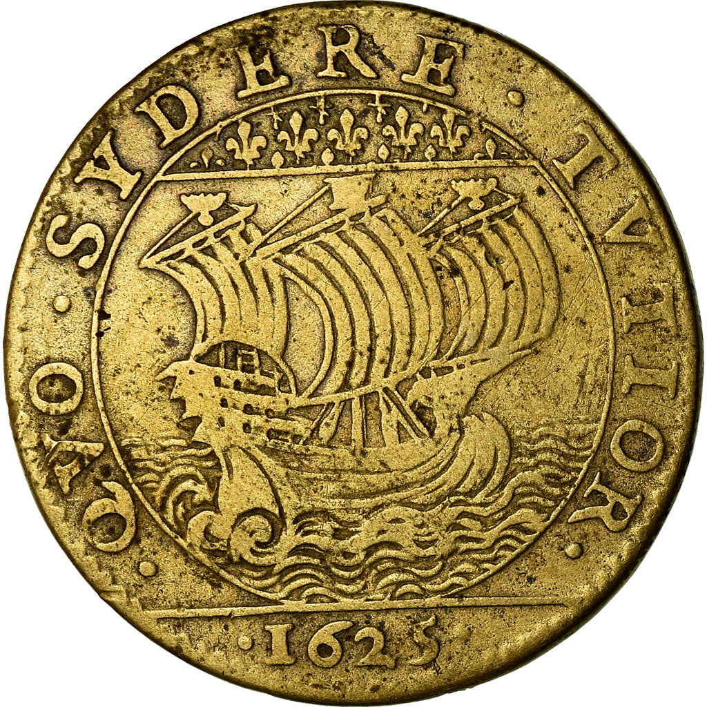 France, Token, Louis XIII, Villes et Noblesse , Nicolas de Bailleul, History