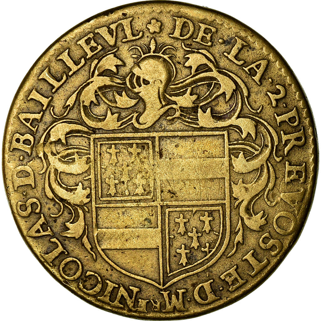 France, Token, Louis XIII, Villes et Noblesse , Nicolas de Bailleul, History