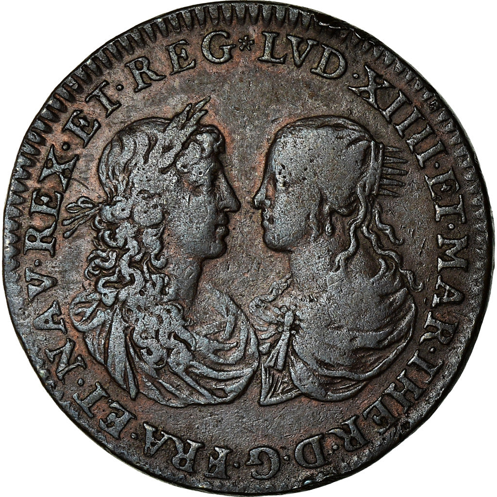 France, Token, Louis XIV et Marie-Thérèse, Mariage, History, EF(40-45)