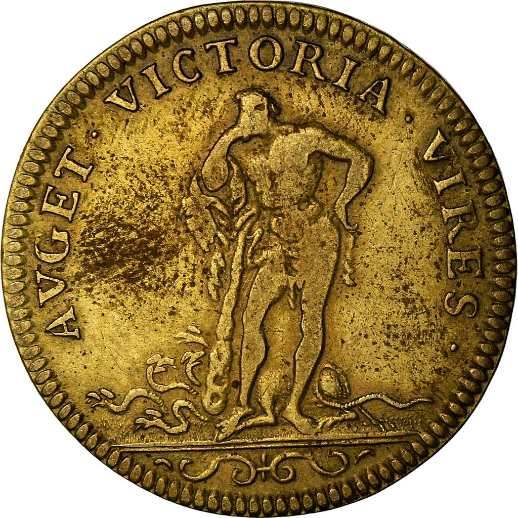 France, Jeton, Louis XIV, Flandre Française, Prise de Namur, TB, Laiton