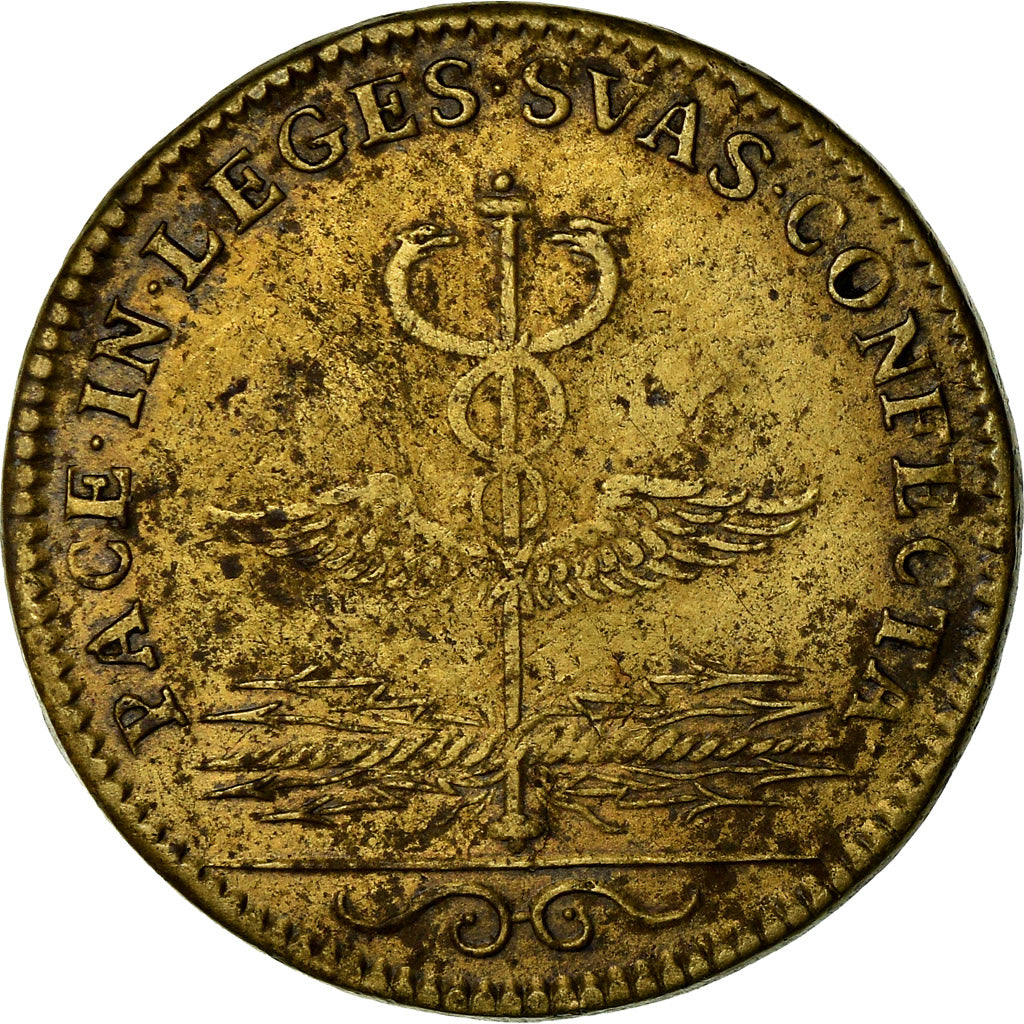 France, Token, Louis XIV, Paix de Nimègue, History, ND (1678), VF(30-35)