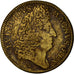 France, Jeton, Louis XIV, Marine, Galères Royales, History, 1695, TB, Laiton