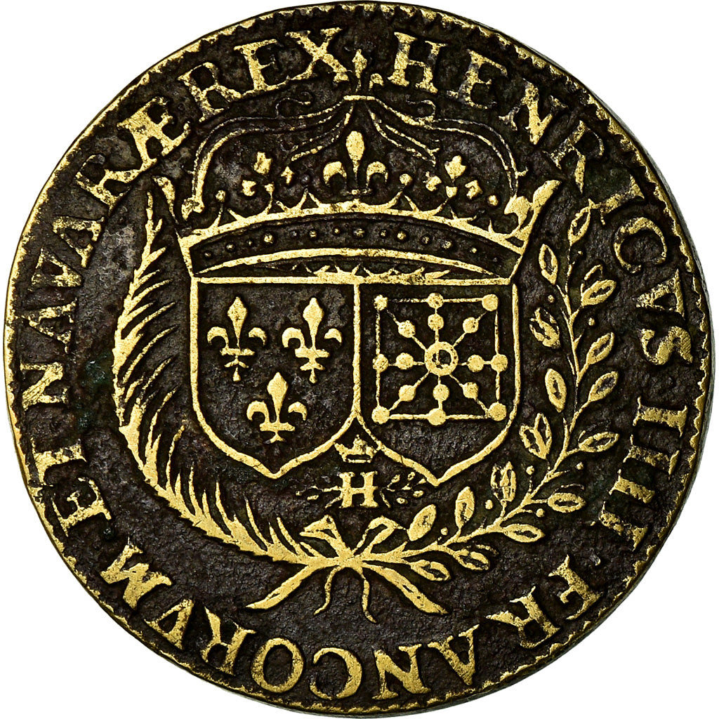 France, Token, Henri IV Le Grand, History, 1607, VF(30-35), Brass