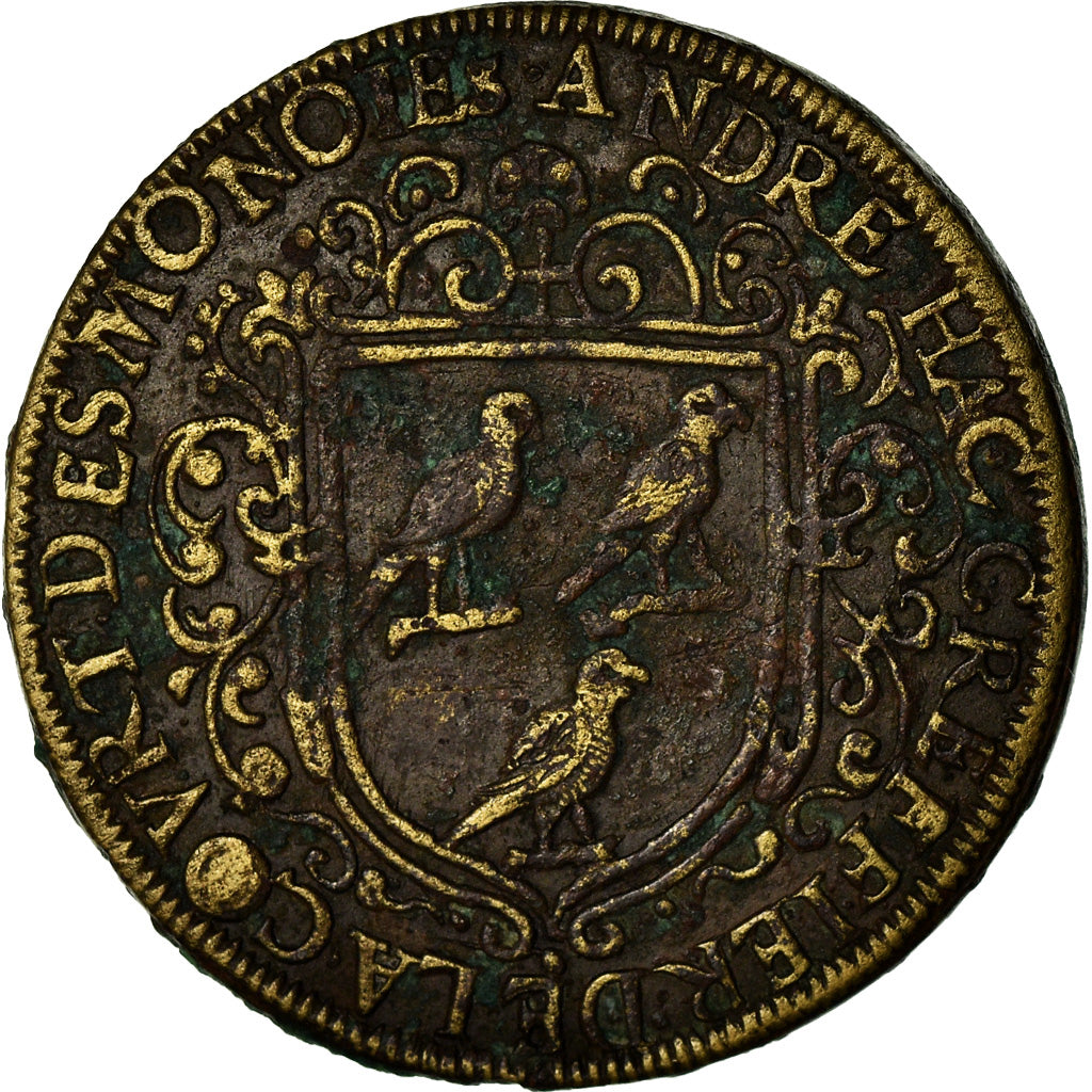 France, Token, Henri III, Nuremberg, André Hac, Greffier de la Cour des